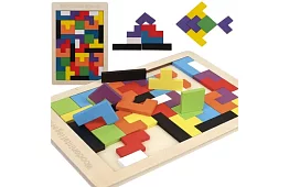 Dřevěné Tetris puzzle