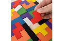 Dřevěné Tetris puzzle