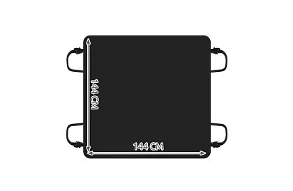 Podložka pro psy na zadní sedadla vozu - 144x144 cm