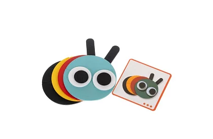 Dřevěné geometrické puzzle - zvířátka