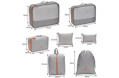 Cestovní organizéry – sada 7 ks