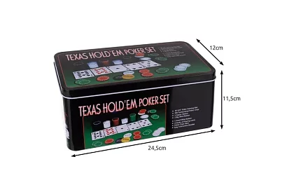 Kompletní Texas pokerová sada - 200 žetonů