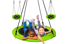 Závěsný houpací kruh – hnízdo 120 cm - zelená