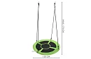 Závěsný houpací kruh – hnízdo 120 cm - zelená