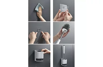 Silikonový kartáč na toaletu – WC štětka RUHHY