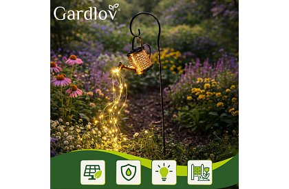 Solární zahradní lampa - konev