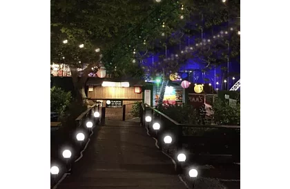 Solární zahradní lampy - koule 6 ks