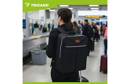 Cestovní příruční batoh 38x24x18 cm + kosmetická taška