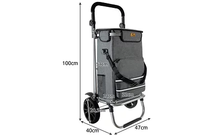 Multifunkční nákupní taška na kolečkách + ramení popruh