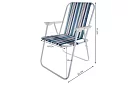 Zahradní skládací křeslo – Bergamo modré