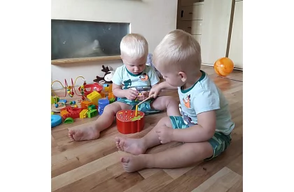 Dřevěná magnetická hra – jahoda