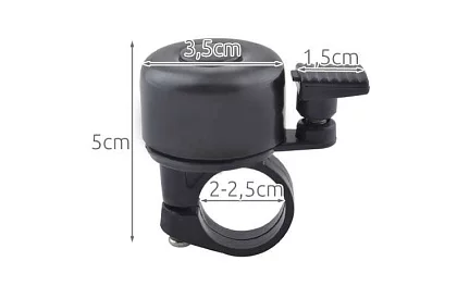 Zvonek na kolo – černý