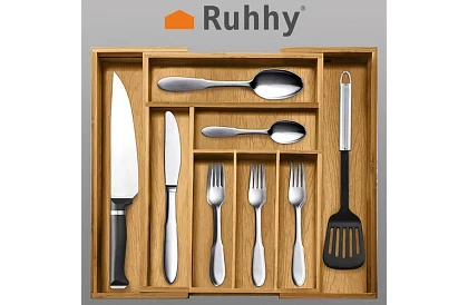 Bambusový organizér do šuplíků – příborník