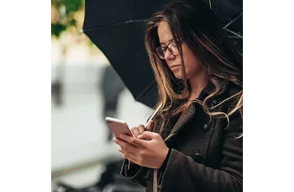 Velký automatický skládací deštník