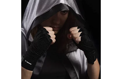 Profi boxerské bandáže 2 × 4 m – černé