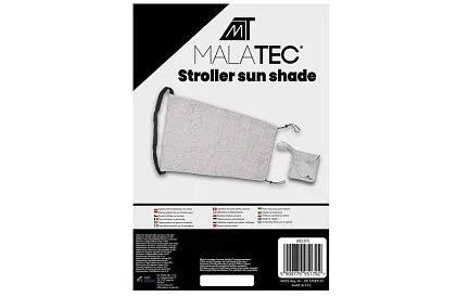 Voděodolná stínicí stříška na kočárek – šedá