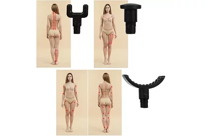 Masážní pistole na uvolnění svalů + 8 nástavců