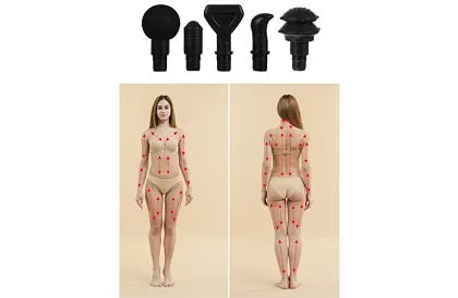 Masážní pistole na uvolnění svalů + 8 nástavců