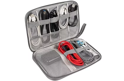 Cestovní pouzdro – organizér na kabely a nabíječky