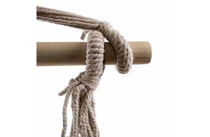 Závěsné houpací síť + 2 polštáře - béžové