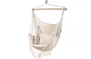 Závěsné houpací síť + 2 polštáře - béžové