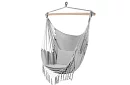 Závěsné houpací síť + 2 polštáře - šedé
