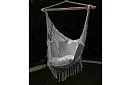 Závěsné houpací síť + 2 polštáře - šedé