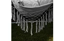 Závěsné houpací síť + 2 polštáře - šedé