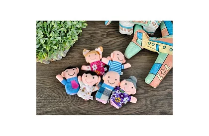 Prstové loutky - sada 6 postav