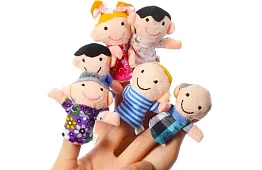 Prstové loutky - sada 6 postav