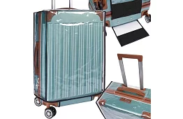 Transparentní ochranný obal na cestovní kufr