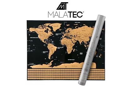 Stírací mapa s vlajkami – Scratch Map the World