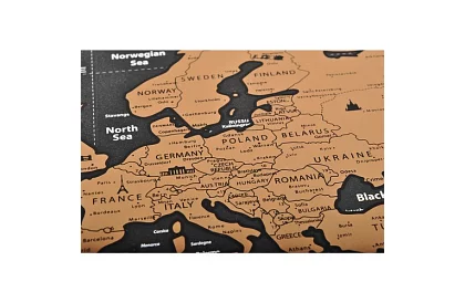 Stírací mapa s vlajkami – Scratch Map the World