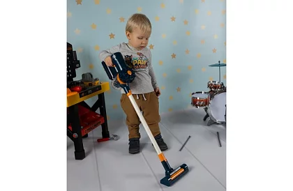 Dětský vertikální vysavač na baterie - modrý