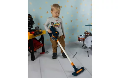 Dětský vertikální vysavač na baterie - modrý