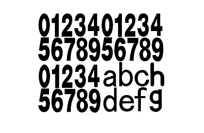 LED solární číslo domu