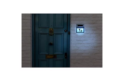 LED solární číslo domu