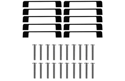 Sada nábytkových úchytek 10 kusů – černé madla