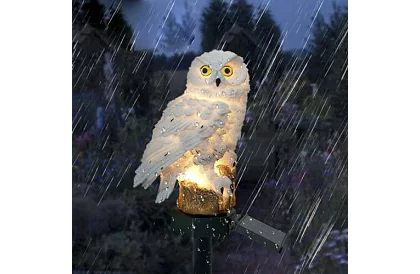 Solární zahradní lampa – sova