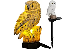 Solární zahradní lampa – sova