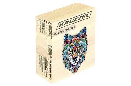 Dřevěné puzzle vlk - 170 dílů - 38 x 27 cm