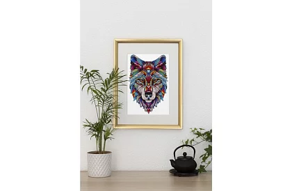 Dřevěné puzzle vlk - 170 dílů - 38 x 27 cm