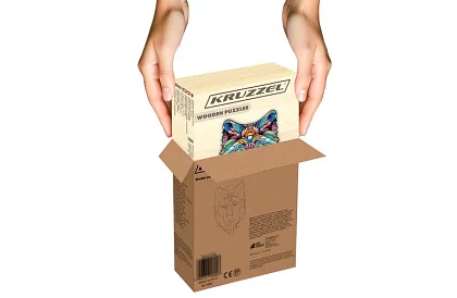 Dřevěné puzzle vlk - 170 dílů - 38 x 27 cm