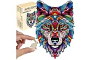 Dřevěné puzzle vlk - 170 dílů - 38 x 27 cm