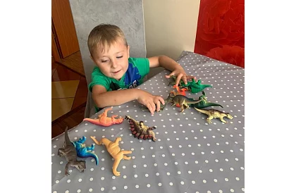 Sada zvířatek 12 dinosaurů