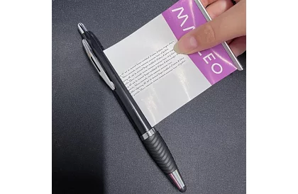 Sada 6 per s listem - 3 x modrá + 3 x černá