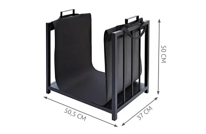 Stojan na dřevo ke krbu