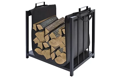 Stojan na dřevo ke krbu